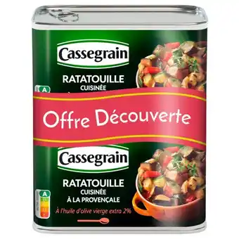 Auchan Ratatouille Cuisinée À La Provençale Huile D'olive Cassegrain offre