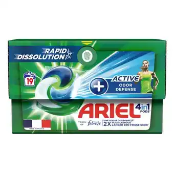 Auchan Lessive Capsule Active+ Ariel Pods offre