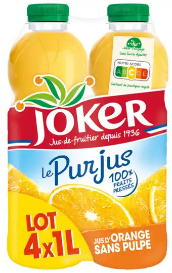 Carrefour JOKER Pur jus d'orange sans pulpe offre