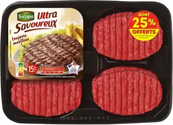 Carrefour 8 steaks hachés 15% M.G. Ultra Savoureux SOCOPA offre