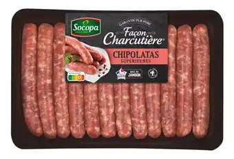 Carrefour 12 chipolatas supérieures façon charcutière SOCOPA offre