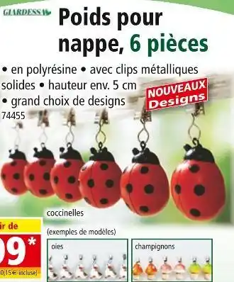 Norma GIARDESSA Poids pour nappe offre