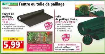 Norma WINDHAGER Feutre ou toile de paillage offre