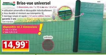 Norma POWER GARDEN Brise-vue universel offre