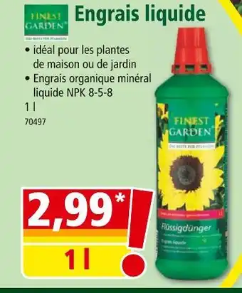 Norma FINEST GARDEN Engrais liquide offre