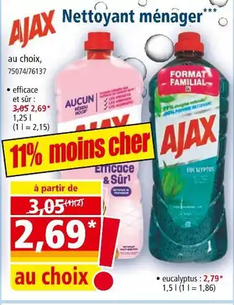 Norma AJAX Nettoyant ménager offre