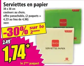Norma RIMON Serviettes en papier offre