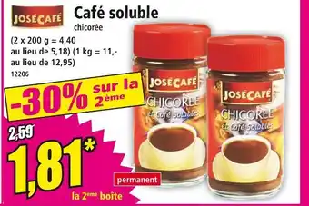 Norma JOSÉCAFÉ Café soluble offre