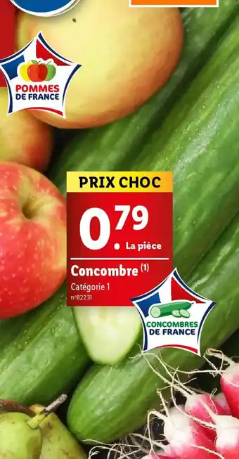 Lidl Concombre offre