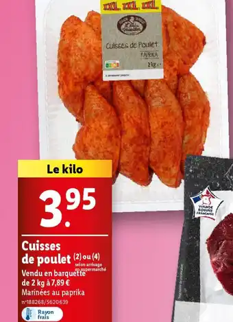 Lidl Cuisses de Poulet offre