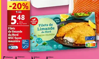 Lidl Filets de Limande du Nord offre