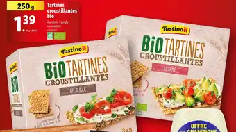 Tartines croustillantes