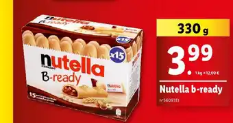 Lidl Nutella b-ready offre
