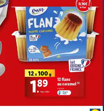 Lidl 12 flans au caramel (2) offre