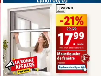 Lidl Moustiquaire de fenetre offre