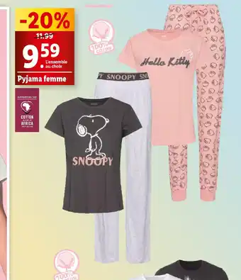 Lidl Pyjama femme offre