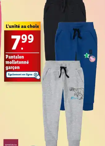 Lidl Pantalon molletonné garçon offre