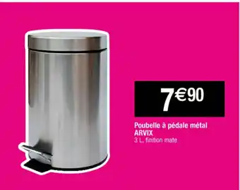 Cora x Carrefour Poubelle à pédale métal offre