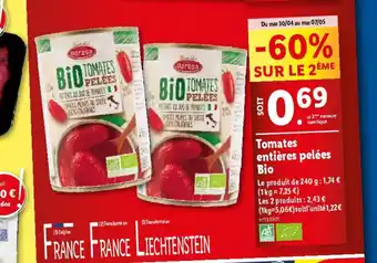 Lidl Tomates entières pelées offre
