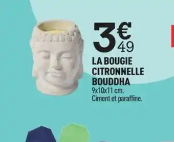 Centrakor LA BOUGIE CITRONNELLE BOUDDHA offre