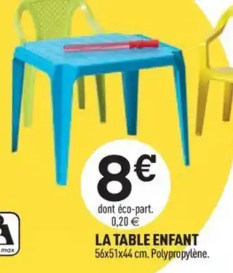 Centrakor LA TABLE ENFANT offre