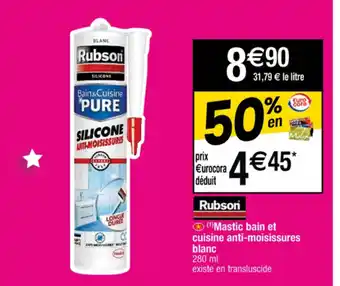 Mastic bain et cuisine anti-moisissures