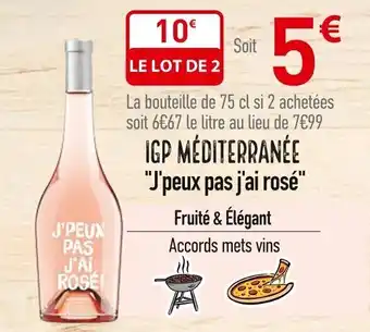 Grand Frais IGP MÉDITERRANÉE "J'peux pas j'ai rosé" offre