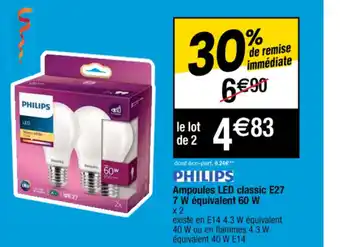 Cora x Carrefour Ampoules LED classic E27 offre