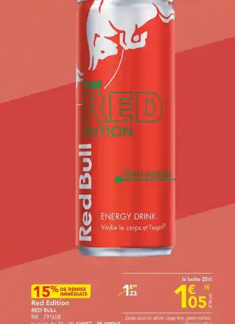 METRO Red Edition RED BULL offre