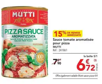 METRO Sauce tomate aromatisée pour pizza MUTTI Réf.: 241861 offre