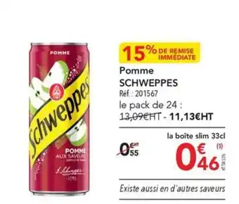 METRO Pomme SCHWEPPES offre