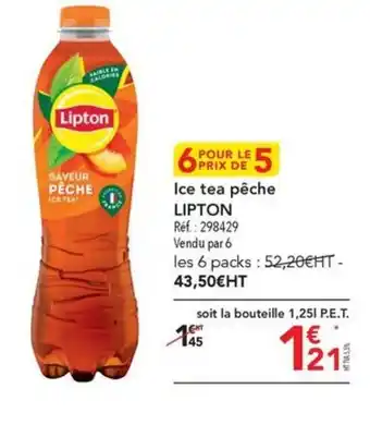 METRO Ice tea pêche LIPTON offre