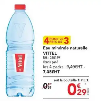 METRO Eau minérale naturelle VITTEL offre