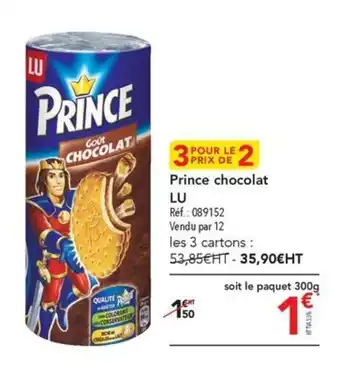 METRO Prince chocolat LU offre