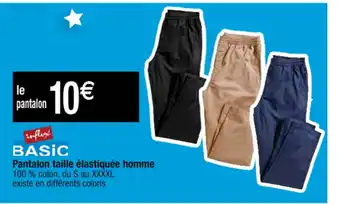 Cora x Carrefour Pantalon taile élastique homme offre