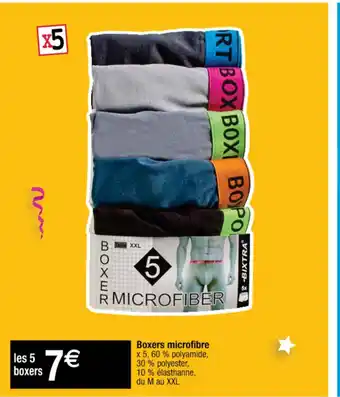 Cora x Carrefour Boxers microfibre offre