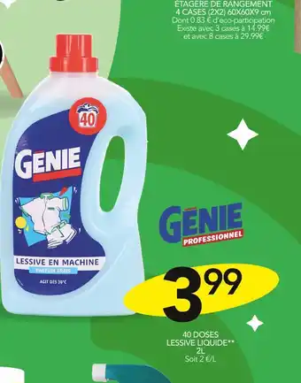 Stokomani Genie 40 DOSES LESSIVE LIQUIDE offre