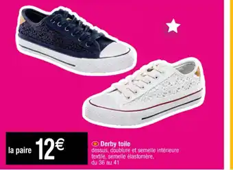 Cora x Carrefour Derby toile offre