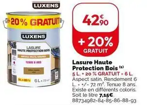 Weldom Luxens - lasure haute protection bois offre