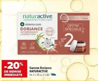 Carrefour maPara parapharmacie Gamme Doriance NATURACTIVE offre