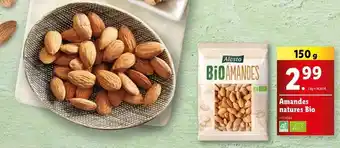 Lidl Alesto - amandes natures bio offre