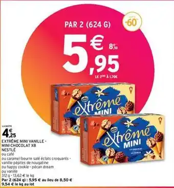 Intermarché Contact Nestlé - extreme mini vanille mini chocolat offre