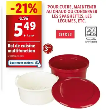 Lidl Bol de cuisine multifonction offre