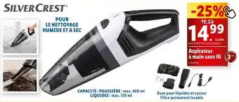 Lidl Aspirateur à main sans fil offre