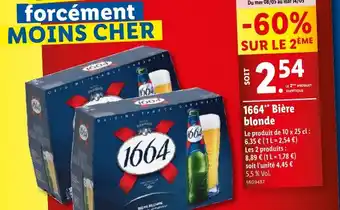 Lidl 1664** Bière blonde offre