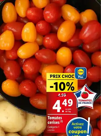 Lidl Tomates cerises (1) Catégorie 1 offre