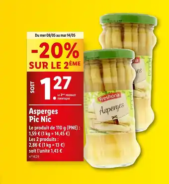 Lidl Asperges Pic Nic offre