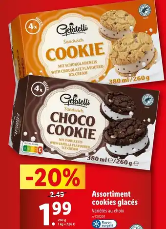 Lidl Assortiment cookies glacés offre