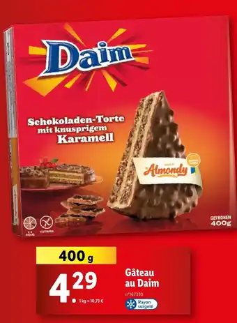 Lidl Gâteau au Daim offre