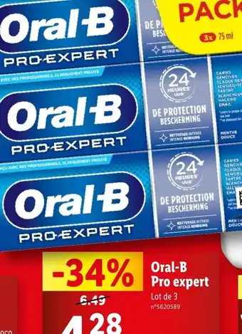 Lidl Oral-B Pro expert offre